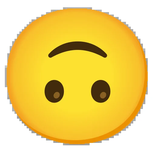emoji tête à l'envers